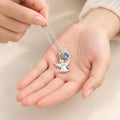 Personalized Titanium Steel Angel Necklace with Birthstone